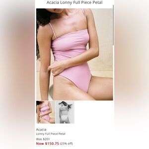 Acacia Lonny one piece swim suit